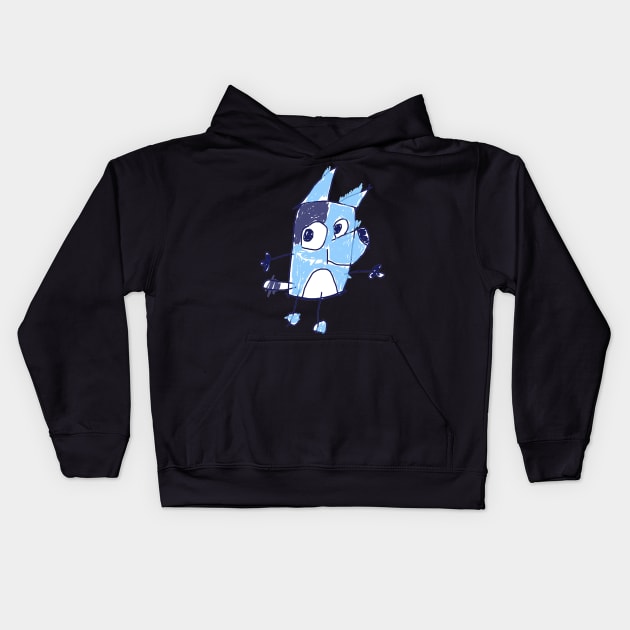 Bluey´s drawing Kids Hoodie by KadyBeam